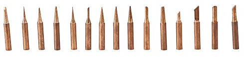 Soldering Station Tip, 15pcs Set Copper Soldering Tips for 936,937,938,969,8586 Soldering Station, Exhaust Pipes & Tips