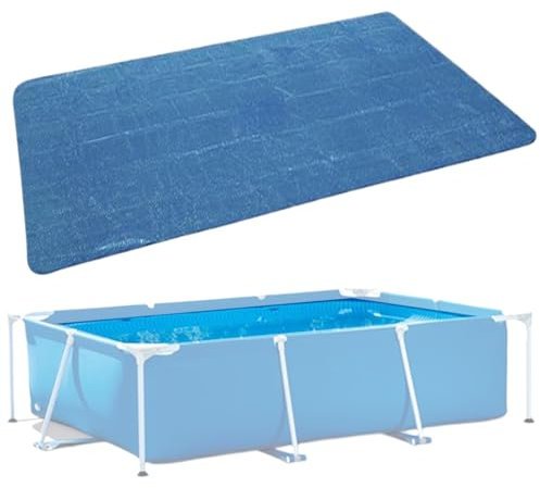 Couverture Solaire pour Piscine 220x150 Cm | Bâche À Isotherme Rectangulaire | Étanche Et Résistante pour Chauffer L’Eau en Été | Protection pour Piscine Extérieure