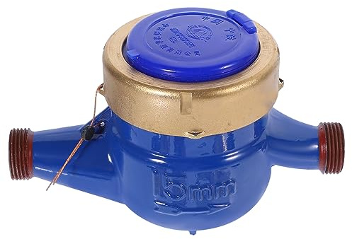 Lurrose Compteur D'eau à Rotor Dn15, Compteur D'eau En Métal Corrosion Résistante, Débitmètre D'eau Pour Usage Domestique Et Jardin, Installation Facile, Usage Quotidien