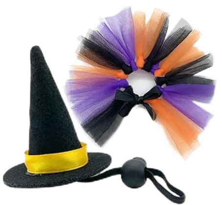 Tisujune Gecko Costume - Halloween Bearded Dragon Witch Costume,Reptile Apparel Pet Supplies for Snake Turtle Gecko Chick Hedgehog Hamster Bird Halloween Party