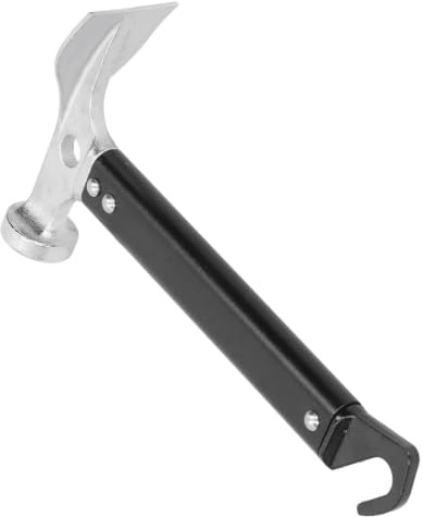 Marteau de Camping extérieur léger, marteau de tente en aluminium avec dissolvant de piquet de tente pour la randonnée, le sac à dos, le bricolage et les événements en plein air