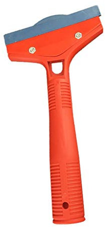 Sitrda 1 racloir de nettoyage en verre avec lame en alliage d'aluminium très résistante, manche long en plastique, multifonction, pour décaper le papier peint, la céramique et les carreaux de vinyle,