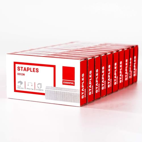 Leven 10,000 Staples, Standard 1/4 Inch Length, 24/6