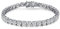 Jiahanzb Silberarmband Diamant-Tennisarmband für Frauen Sterling-Silber Armband Diamant armband Zirkonia-Armband für Frauen 4MM 6.5 Zoll