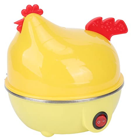 Cuiseur à œufs électrique, Cuiseur à œufs électrique Multifonction en Forme de Poulet, Chaudière à œufs Rapide, Capacité de 7 œufs, Arrêt Automatique, Mini Machine à Petit-déjeuner(220V)