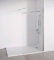 Duschwand Glas 100 x 195 cm - Walk In Dusche - Transparent Einscheibensicherheitsglas 8 mm Dicke – Antikalk- Silberglanz Profile - Duschtrennwand - Duschabtrennung Walk-In Dusche