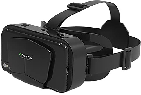 3D Virtual Reality VR Headset, VR Glasögonglasögon, För 4,7-7,2 Tums Smartphone Glasögon VR Glasögon Box För Barn Att Spela VR-spel/3D Filmer Anti Blue Light (Color : Black, Size : 1)