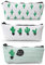 JANDH 3 Pièces Cactus Papeterie Étui à Crayons, Étui à Crayons en Toile Blanche Unique, Étui à Crayons Cactus Porte Stylo de Bureau Sac de Papeterie de Stockage