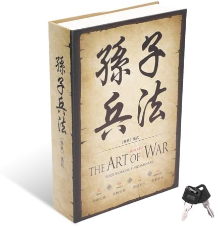 Buchtresor mit Schlüssel, Safe, Hohl, mit Verstecktem Geheimfach, Zahlenschloss, mit Schlüssel, Buchtresor Aufbewahrungsbox für Den Heimgebrauch auf Reisen