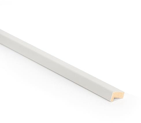 Bildershop-24 6er Set Bildershop-24 Abdeckleiste für Wandpaneele Dekowa in Weiß matt 252 x 2,3 x 1,5 cm