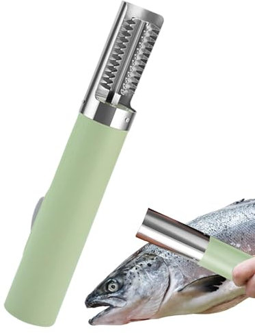 Générique Écailleur de Poisson électrique, détartreur de Poisson électrique - Grattoir à Poisson avec Couvercle, 3000 mAh - Détartrant de Poisson Portable avec poignée Ergonomique, Peeling