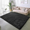 BSGIFT Hochflor Teppich Flauschig 120x160 - Rutschfester Teppich Schwarz für Wohnzimmer Schlafzimmer Kinderzimmer - Modern Wohnzimmerteppich Bettvorleger, Shaggy Langflor Fellteppich
