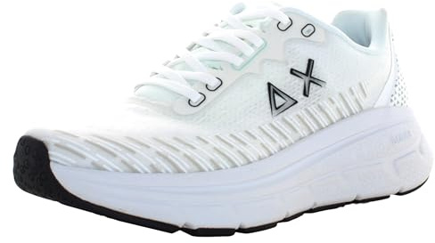SUN68 Sneakers Uomo Basse Z35126 01 Jupiter Air Mesh Taglia 43 Bianco
