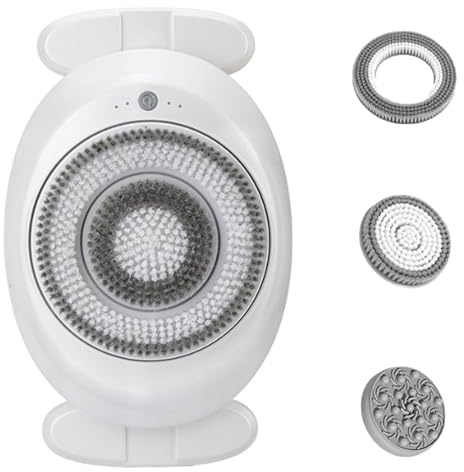 Cepillo eléctrico para el cuerpo, limpiador automático de espalda con cabezales reemplazables, ajuste de 4 velocidades para limpieza profunda, adecuado para todo tipo de piel