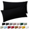 Blumtal Kissenbezug 40 x 60, 2 Stück - Oeko-TEX zert. Kissenbezüge 100% Mikrofaser in extra weich & waschmaschinenfest - Bezug Kissen 40x60 Schwarz