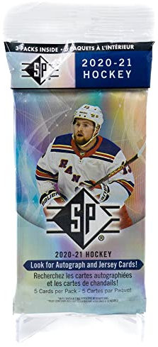 Upper Deck 2021/22 SP Authentic NHL Hockey Hanger-Pack