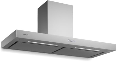 Klarstein Campana Extractora Pared de Cocina, Extractor con Filtro Antigrasa de Aluminio para Lavavajillas, 546m³/h de Caudal aire, Camapanas Extractoras LEDs, Control Táctil, Extractores Cocinar