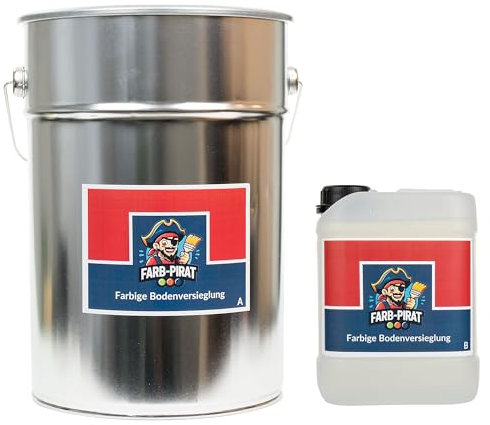2 K Epoxidharz Bodenbeschichtung – Garage, Keller, Industrie - Rutschfest, Langlebig - 10 Kg Harz & Härter Set in RAL 7035 Lichtgrau - Premium Qualität