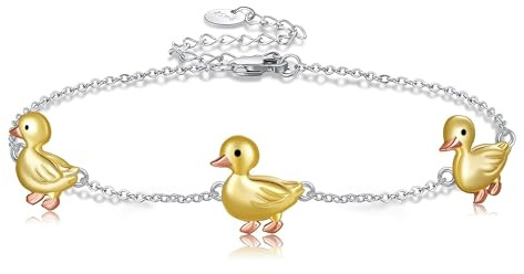 Venacoly anka armband 925 sterlingsilver söta djur armband mors dag smycken för kvinnor mödrar
