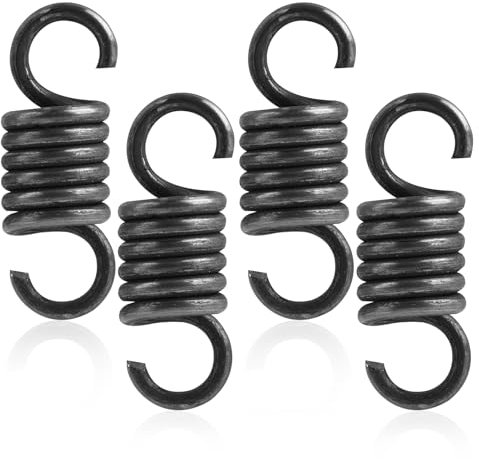 Annlpoy 4 pièces ressort de traction métal intégré tension du tendeur,Diamètre Extérieur 15mm, Diamètre du Fil 3mm, Longueur 50mm, Capacité de Charge 12kg - pour Industrie et Usage Domestique