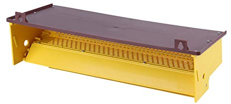 Yctze Eficaz Trampa de Polen de Plástico Amarillo Extraíble con Bandeja de Polen ventilada: Limpiador de Herramientas de Apicultura, Recolección de, Instalación y Diseño, Entradas Amigables con Las