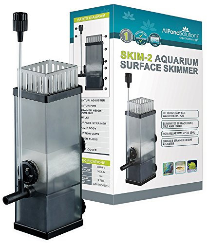 allpondsolutions Aquarium Surface Skimmer - Tropical Marine Reef Fish Tank Water Internal Filter - For Tanks up to 350 Litres