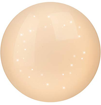 Mondo LED Wand- und Deckenleuchte Ø38cm weiß/transparent, dimmbar per Fernbedienung, Nachtlichtfunktion, 20 Watt, 1600 Lumen, 2800-4500 Kelvin