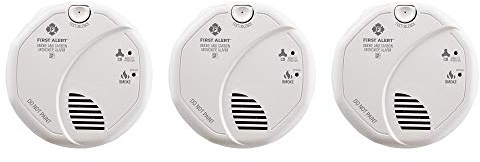 FIRST ALERT BRK SC7010B-3 Hardwired Smoke and Carbon Monoxide (CO) Detector with Battery Backup, 3-Pack