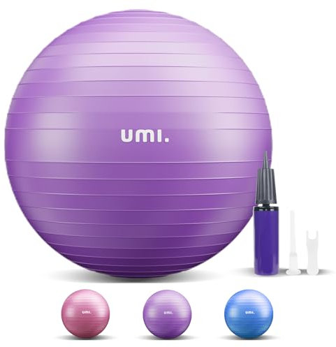 Sitzball Büro mit Ballpumpe, Gymnastikball 65cm 55cm 75cm Pezziball, Anti-Burst Fitnessball für Yoga, Gymnastik, Core Training, für Starken Rücken als Büro-Stuhl