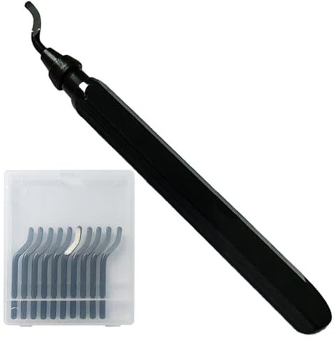 Sbavatore Manuale, 360 ° Lame di Sbavatura in Metallo Rotanti, 10 pale per diversi fori, buchi rotondi, bordi interni