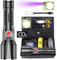 BEYSTE Lampe Torche LED Ultra Puissante 500000 Lumen Lampe De Poche, Torche LED Puissante Rechargeable, Lampe Torche Puissante Tactique Militaire, IPX6Étanche Flashlight pour Camping Randonnée Urgence