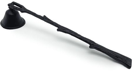 WVOPIAHY Kerzenlöscher für Kerzen, Kerzenlöscher, Dochtlöscher, mit langem Griff geeignet für Geschenke, Metall, Kerzenlöscher für die meisten Kerzen (Schwarz)