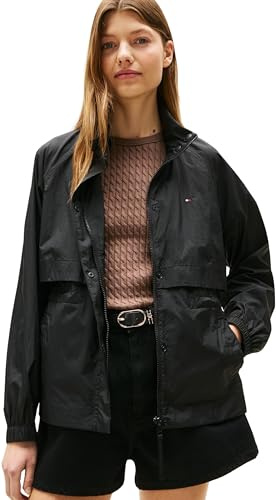 Tommy Hilfiger Donna Giacca a Vento Jacke Nylon Packable con Zip