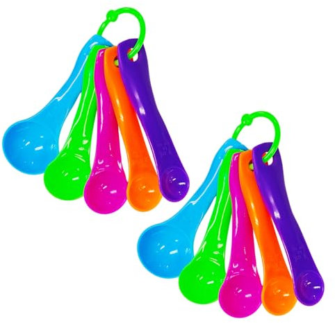 10 Misurini Colorati, Misurini In Plastica, Misurini Graduati, Utensili Da Cucina, Misurini Durevoli