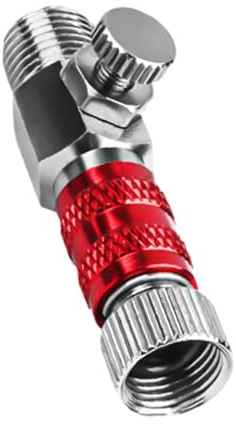 Oshhni Conexión Rápida para Aerógrafo. Desconexión para Manguera de Aerógrafo. Conector Rápido Que Reemplaza Los Accesorios. Adaptador de Acoplador, Presión roja, Individual