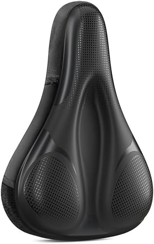 IDGfCFGNH Bike Seat Cushion for Haibike Trekking 7.0, Comfortable Gel & Memory Foam Bicycle Saddle Cover, Breathable Shock-Absorbing Padded Seat for Bike, Mountain & Road Bikes,B