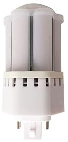 KJXP, Paket om 10, LED-lampa AC220V 10W 63LED-2835SMD Gx24 4-stifts dimmer 360 graders ljus(Natural white)