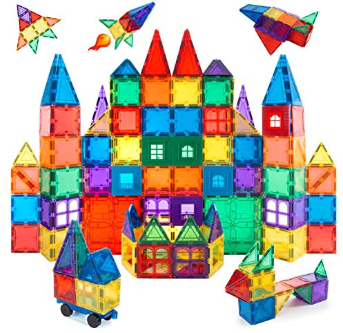 ChildreN HUB 46pcs Magnetic Building Set - Construction Kit Educational STEM Toys For Your Kids (New Version)