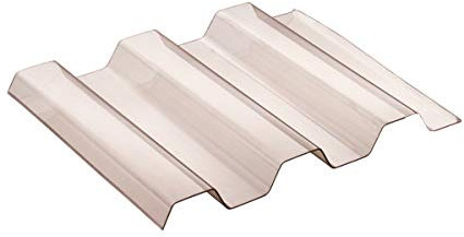 Sollux® PVC Profilplatten Trapez 70/18 rauchfarben 1095mm(B) x 3500mm(L)