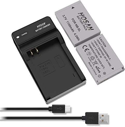 HOSAN NB-4L Akkus für Canon NB-4L IXY 410F IXY 400F IXY 210F IXY 600F IXY 610F IXUS 50 IXUS 60 IXUS 70