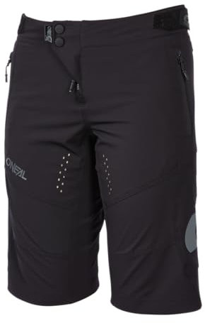 O'NEAL | Mountainbike-Hose | MTB Mountainbike DH Downhill FR Freeride | Weiblicher Schnitt, Schweißableitendes und atmungsaktiver Stretch | Soul Women's Shorts V.24 | Erwachsene | Schwarz | Größe L