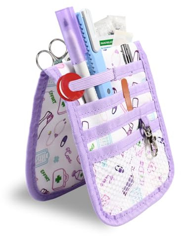 Krankenschwester Tasche für Arbeit mit Magnet - Pflege Tasche - Schwesterntasche mit Multifunktionalen Fächern - Krankenpflege Organizer, Organizer für den Schreibtisch - Krankenschwesterzubehör