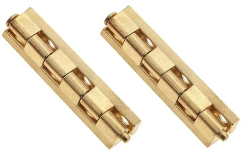 2 Bisagras Desmontables con Pasador Cromado/Latonado 53 mm – WOLFPACK (Latonado)