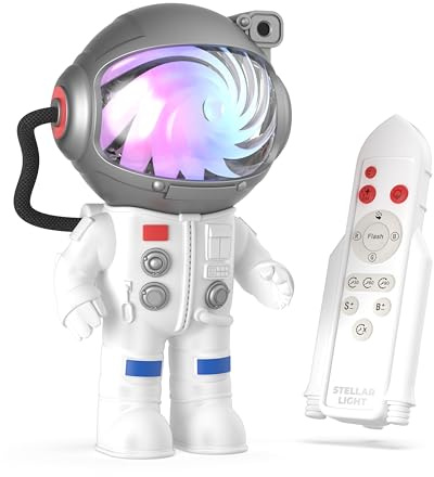 MOB - Projecteur Ciel Étoilé STELLAR LIGHT - Lampe Galaxie & Veilleuse Relaxante pour Plafond - Ambiance Galaxie et Étoiles - Idéal Chambre & Enfant