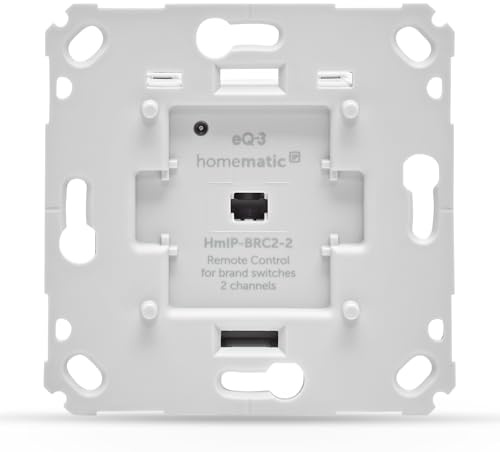 Homematic IP Smart Home 161839A0 - Pulsador de Pared para Interruptor de Marcas, 2 Botones, actuadores y termostatos, Interruptor de Pared, Accesorio para su Homematic IP Smart Home, Universal