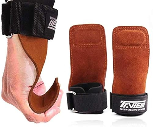 Ganchos de muñeca para levantamiento de pesas de para un máximo apoyo – Guantes de levantamiento de peso muerto y almohadillas de agarre alternativas en fitness