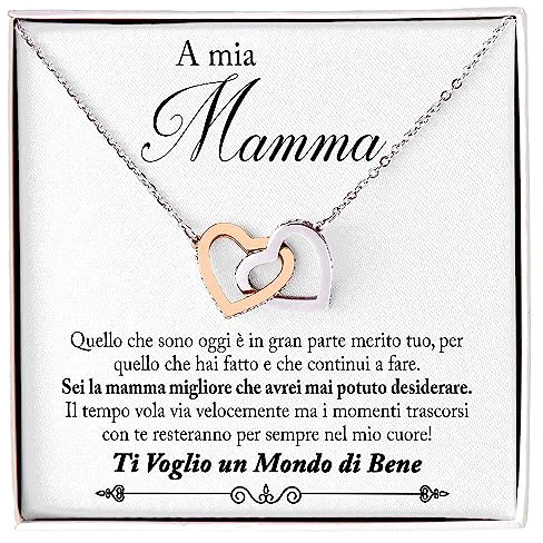 NONNA PROFESSIONISTA Collana Donna A mia Mamma Argento Sterling 925 Idee Regali per lei per festa della mamma Compleanno o Natale - Cofanetto con DEDICA incluso