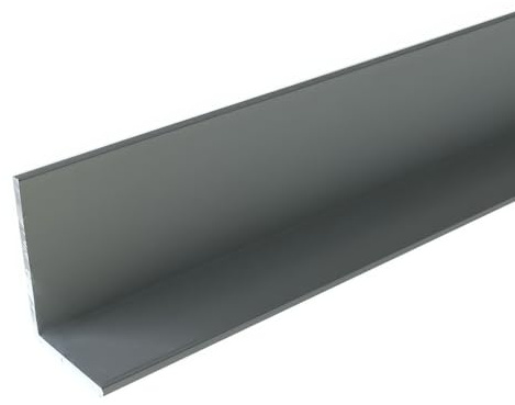 HOMEWELL - Cornière en aluminium 15mm x20mm x1.3mm, lg 1000mm (Anodisé argent)