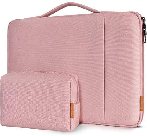 DOMISO Custodia PC 16 pollici,Custodia Computer Portatile Porta Cover PC 16 pollici,Borsa Custodia per Lenovo Thinkbook HP Dell Acer ASUS Samsung Notebook,Laptop Case Sleeve,Kit Accessori,Rosa