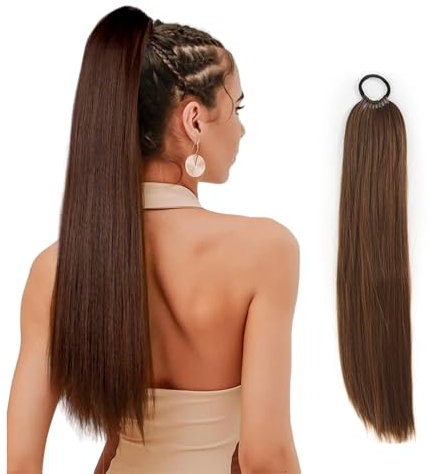 1 Stück Zopf Extensions Ponytail Extension Haarteil 60 Cm Lang, Haarteil Zopf Haarverlängerung, Für Damen Mädchen Täglicher Gebrauch Und Spezielle Anlässe